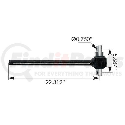 World American WA12-2427 Axle Torque Rod - 22.313" Length, 5.670" Height, 0.781" Hole Diameter