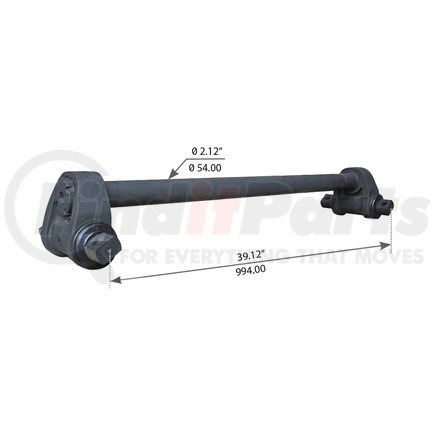 World American WA12-2448 Suspension Stabilizer Bar - Rear, 39.12" Length, 2.12" Diameter