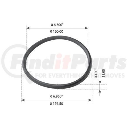 World American WA09-5021 Trunnion Lock Ring - 6.375" ID, 7.000" OD, for Volvo