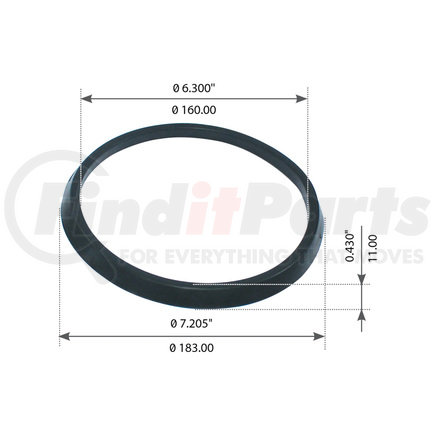 World American WA09-5022 Trunnion Lock Ring - 6.250" ID, 7.250" OD, for Volvo