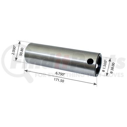 World American WA12-2495 Suspension Equalizer Beam Center Shaft - 6.750" Length, 2.000" Diameter, for Reyco