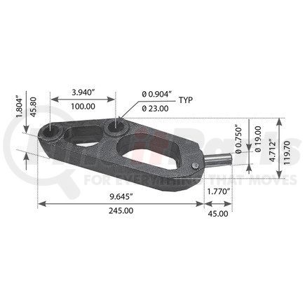 World American WA12-2520 Lower Shock Bracket