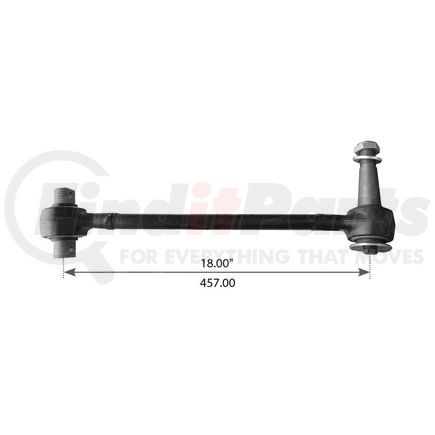 World American WA12-5240 Axle Torque Rod - Rigid, 18.000 Angle, 0 Degree, with Bushing, for Mack