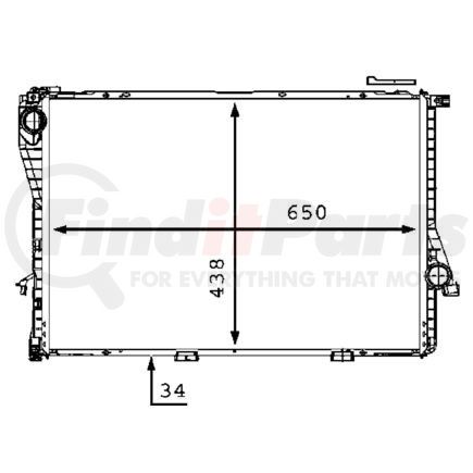 HELLA 376712481 Radiator