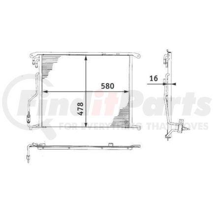 HELLA 351301171 Condenser