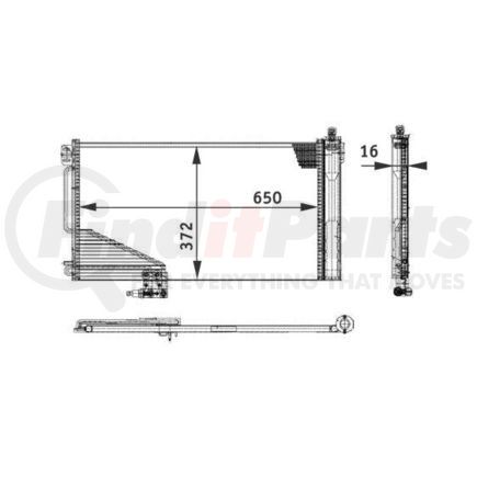 HELLA 351301351 Condenser