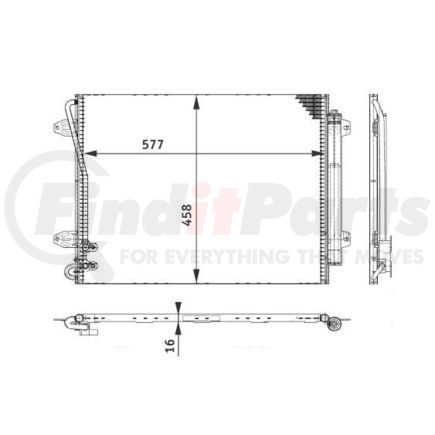 HELLA 351317551 Condenser