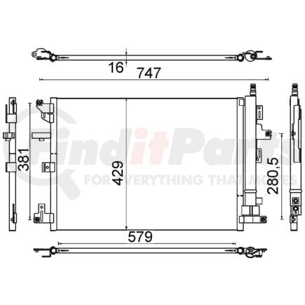 HELLA 351310601 Condenser