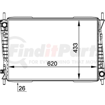 HELLA 376764141 Radiator