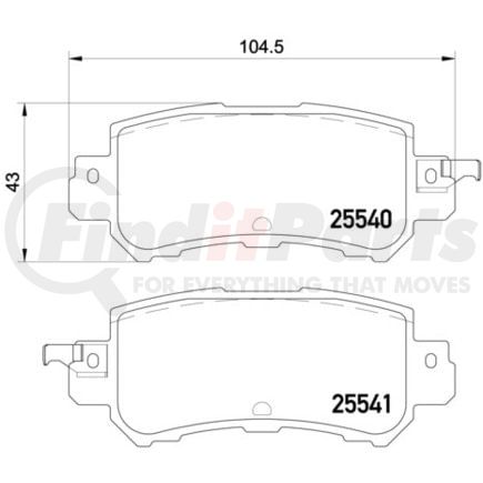 HELLA 355020151 Disc Brake Pad Set