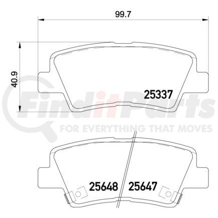 HELLA 355020371 Disc Brake Pad Set
