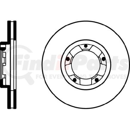 HELLA 355105181 Disc Brake Rotor