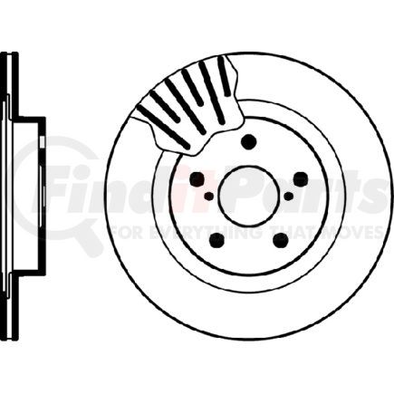 HELLA 355106261 Disc Brake Rotor
