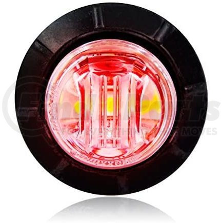 Maxxima M09300RCL Clearance Side Marker Light - 3/4" Round, Red, Clear Lens