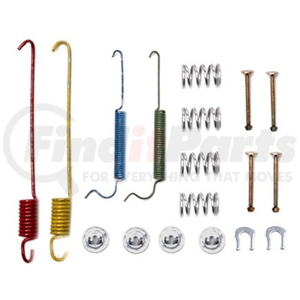 ACDELCO 18K1458 Rear Drum Brake Hardware Kit with Springs, Pins, Retainers, and Washers