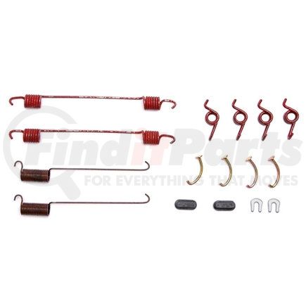 ACDelco 18K586 Rear Drum Brake Spring Kit with Springs, Pins, Washers, and Caps