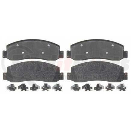 ACDelco 17D1333MH Semi-Metallic Front Disc Brake Pad Set