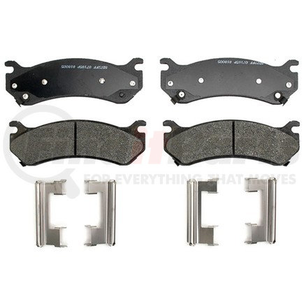 ACDelco 17D785MHF1 Semi-Metallic Front Disc Brake Pad Set