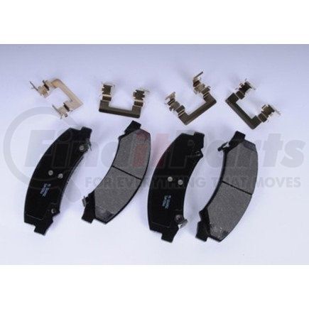 ACDELCO 171-0985 - front disc brake pad kit with brake pads and clips