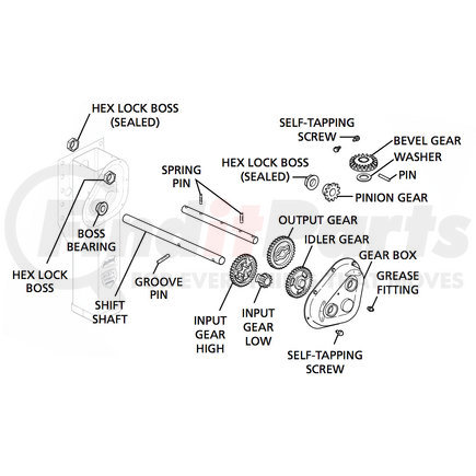 SAF-HOLLAND RK-11683 Trailer Jack Gearbox