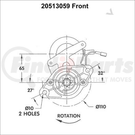 LEECE NEVILLE 20513059 Starter Motor