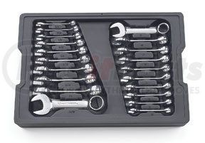 GEARWRENCH 81903 - 20 piece stubby combination non-ratcheting wrench set