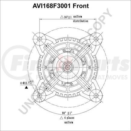 Leece Neville AVI168F3001 ALTERNATOR 24V 150A