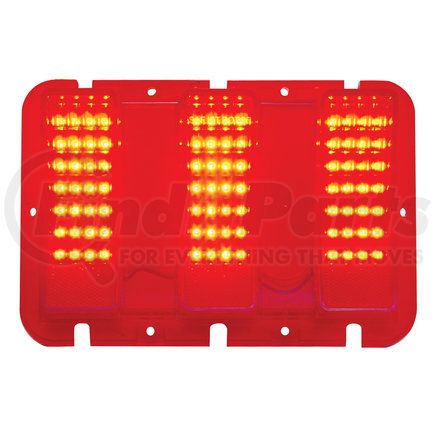 United Pacific FTL6701LED Tail Light - 84 LEDs, Red Lens, without Trim, for 1967-1968 Ford Mustang