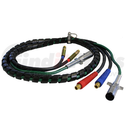 Tectran 169127S AIRPOWER LINE 12FT - 3-IN-ONE - INDUSTRY GRADE - BLACK HOSES