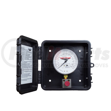 RIGHT WEIGH 310-80-PP Trailer Load Pressure Gauge - 3.5", 1 Inlet Push-Pull Valve, Box