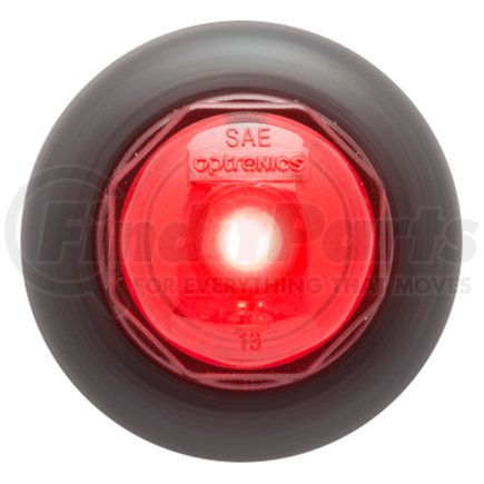 Optronics MCL10RK1FPG Red 3/4” LED non-directional marker/clearance light with A12GB grommet