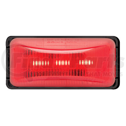 Optronics MCL96RB P2 rated red marker/clearance light kit with self-grounding black base