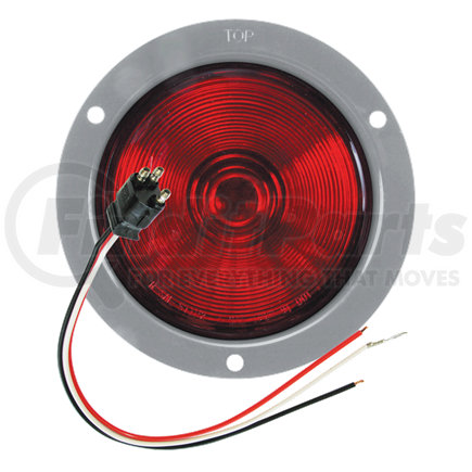 Optronics ST47RKB Kit: ST47RB red stop/turn/tail light sealed to mounting gray flange
