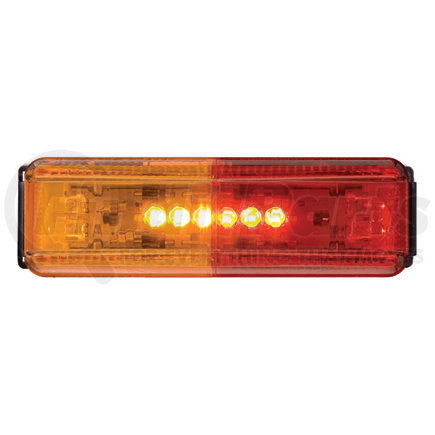 Optronics MCL67ARB Kit: Dual red/yellow fender light with A65PB bracket and plug