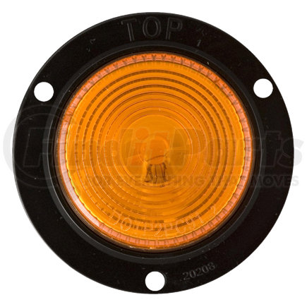 Optronics MC54AB 2" yellow surface flange mount marker/clearance light