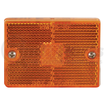 Optronics MC37AB Yellow stud mount marker/clearance light with reflex