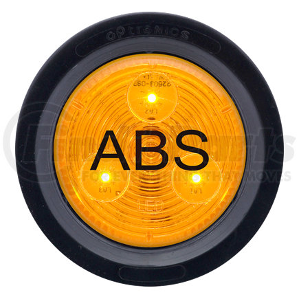 Optronics MCL505GABSB Yellow 2" ABS grommet mount marker/clearance light