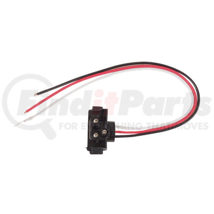 Optronics A47PB Electrical Pigtail - 3-Pin Pl-3 Right Angle Pigtail, 10” Leads, Ring Terminal On Ground