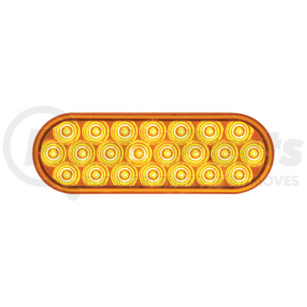 Optronics SLL72AB1 Yellow 6" oval warning lamp