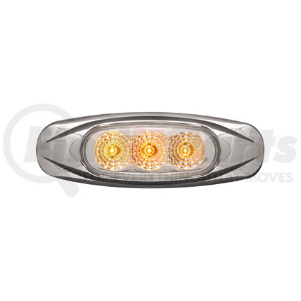 Optronics MCL17CAB 3-LED clear lens yellow marker/clearance light