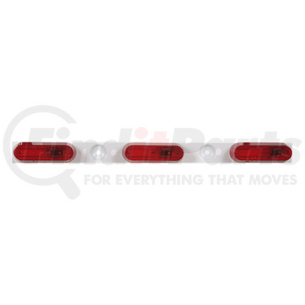 Optronics MC77RB Identification light bar with white steel base