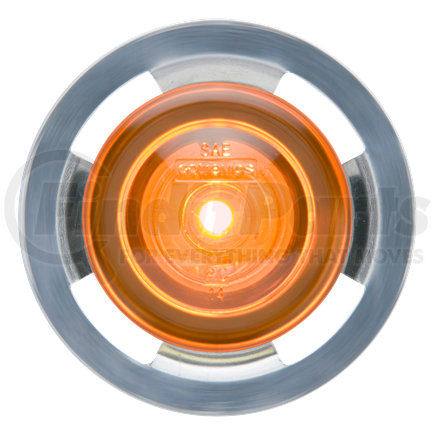 Optronics MCL11SAK1B Side Marker Light - Yellow, 12V, Hard-Wired, Includes Gasket and Locking Ring