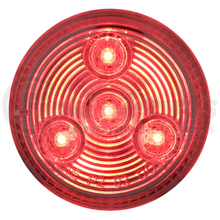Optronics MCL55RCB Clear lens red 2" marker/clearance light