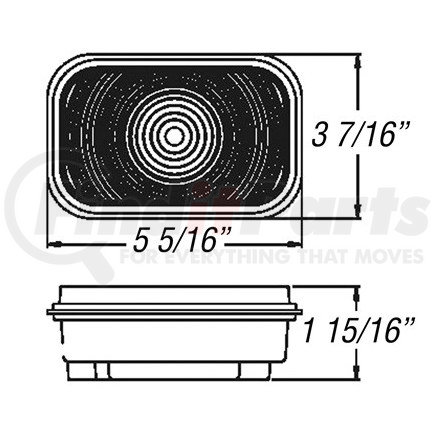 Optronics ST33RB Red stop/turn/tail light