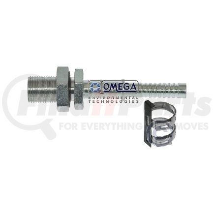 OMEGA ENVIRONMENTAL TECHNOLOGIES 35-AN1702C FTG BHD STR #8MIO x #8 AIR-O-CRIMP W/CLAMP