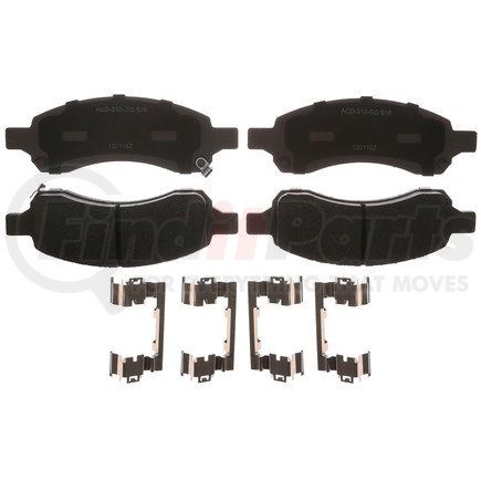 ACDelco 14D1169CHF1 Ceramic Front Disc Brake Pad