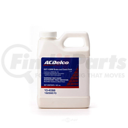 ACDelco 10-4086 DOT 4 Hydraulic Brake and Clutch Fluid - 16 oz