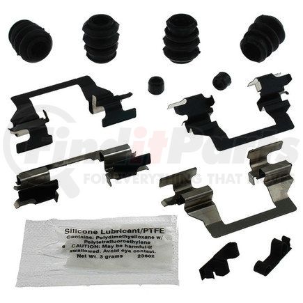 ACDelco 18K1747X Front Disc Brake Caliper Hardware Kit with Clips, Seals, Bushings, and Lubricant