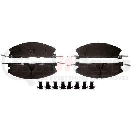 ACDelco 17D1611AMHPVF1 Performance (Police) Semi Metallic Front Disc Brake Pad Set