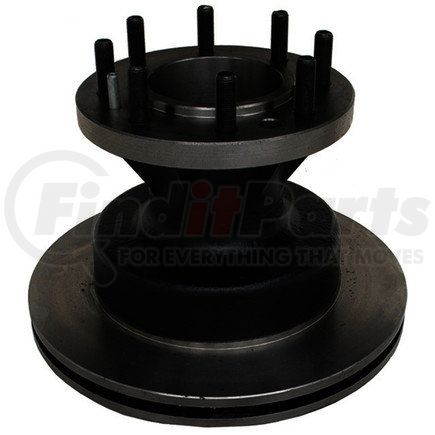 ACDelco 18A749A Non-Coated Front Disc Brake Rotor and Hub Assembly